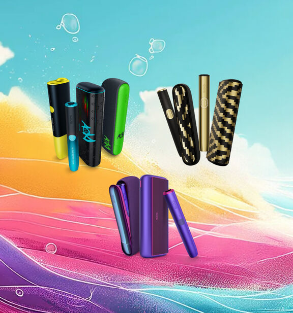 A jade green IQOS ILUMA PRIME Holder and Pocket Charger.