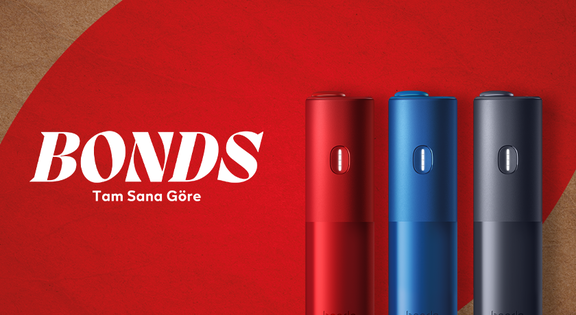 Gece ışıkları arka planı - IQOS ILUMA I PRIME cihazı
