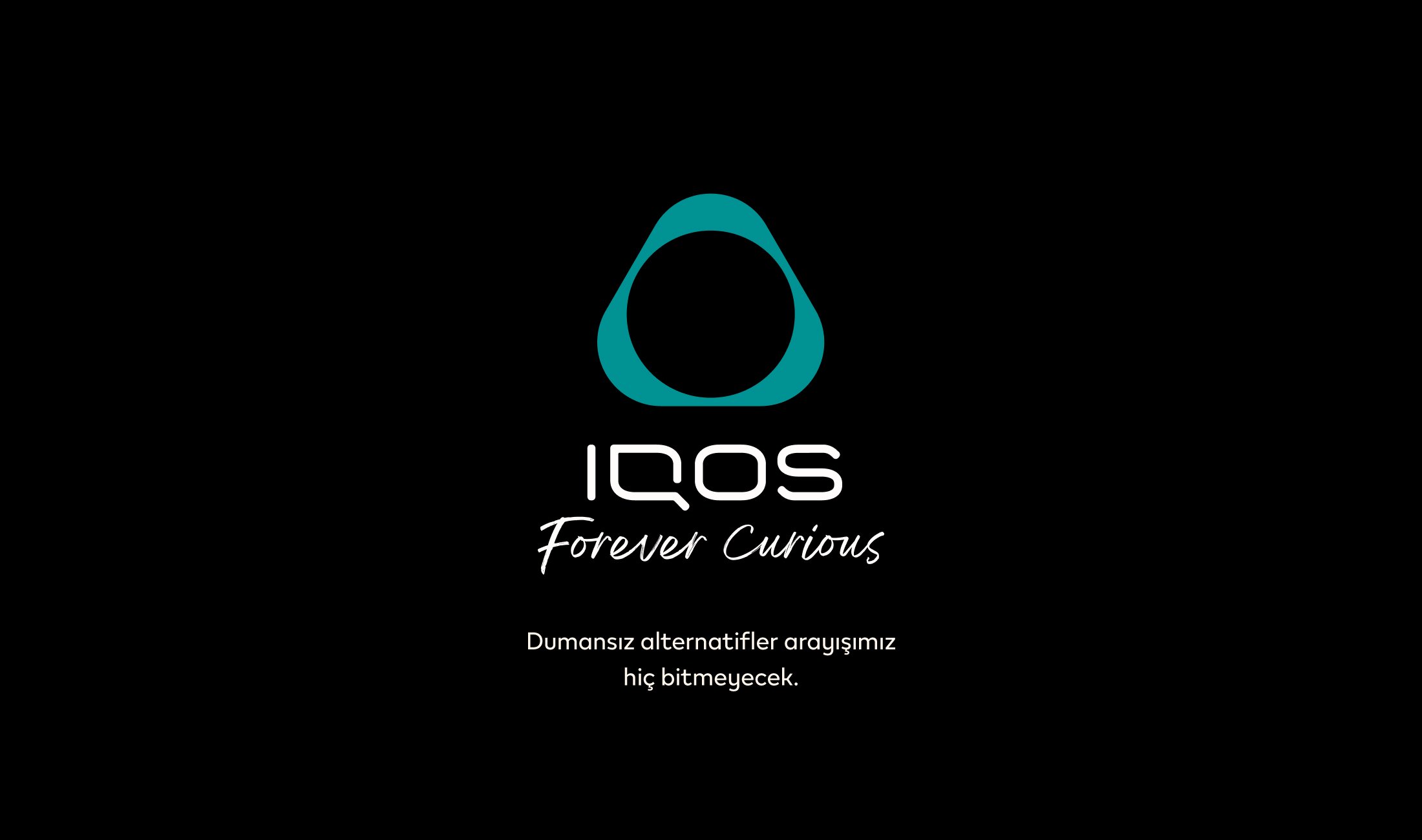 IQOS logo - Forever Curious kampanyası